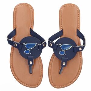 St. Louis Blues Women’s Die-Cut Logo Flip Flops | Size: Small | New with tags